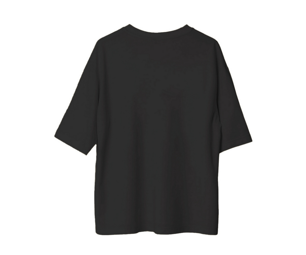 BASIC LOGO OVERSIZE T-SHIRT Siyah