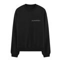 BASIC LOGO OVERSIZE SWEATSHIRT Siyah