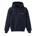 BASIC LOGO OVERSIZE HOODIE Lacivert