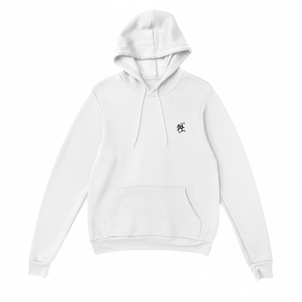 BASIC LOGO HOODIE Beyaz
