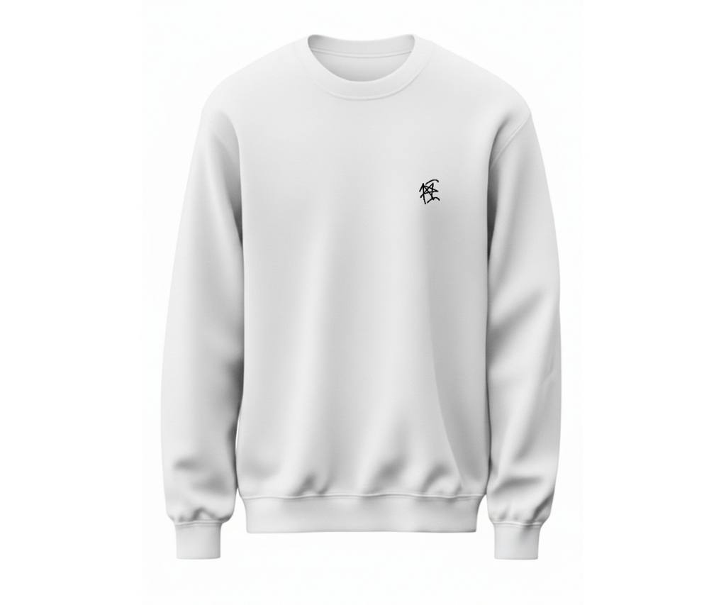 BASIC LOGO SWEATSHIRT Beyaz