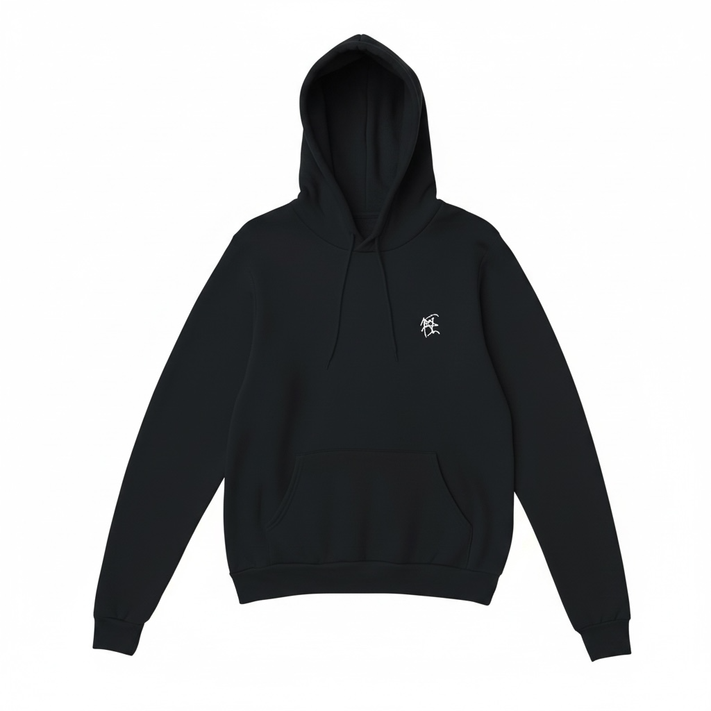 BASIC LOGO HOODIE Siyah