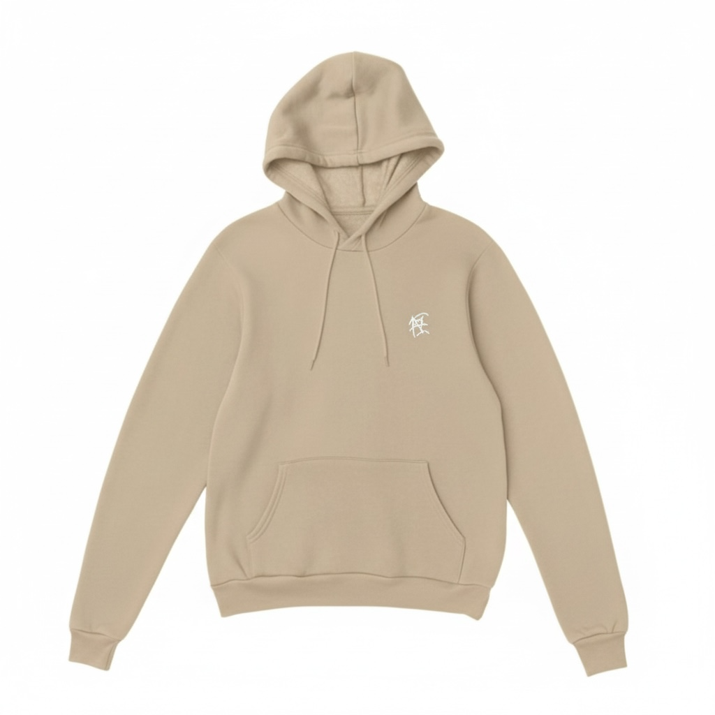 BASIC LOGO HOODIE Bej